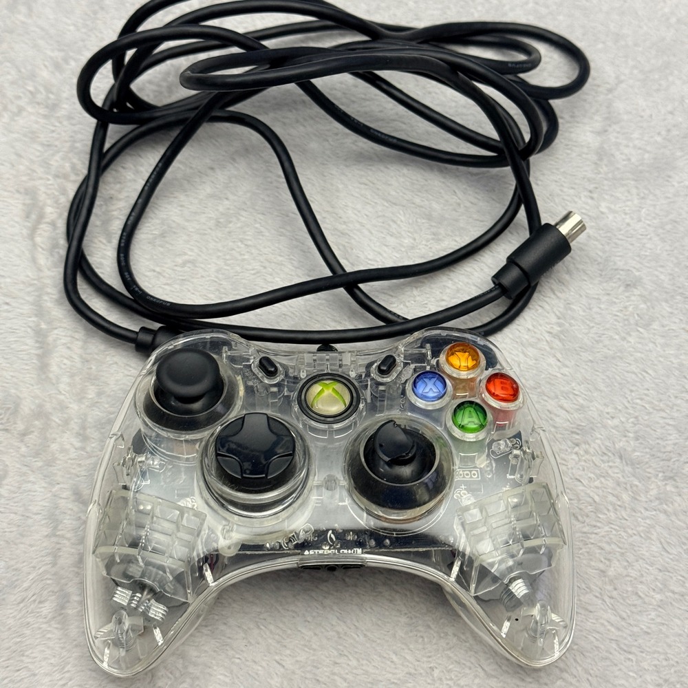 Afterglow PL-3702 Controller Xbox 360 Clear Wired Gaming Remote PDP